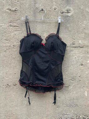 2000s gothic lingerie bustier